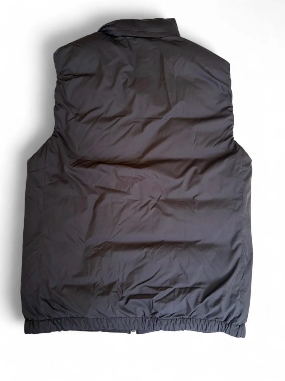Theory Men's Black Quilted Zip-Front Vest